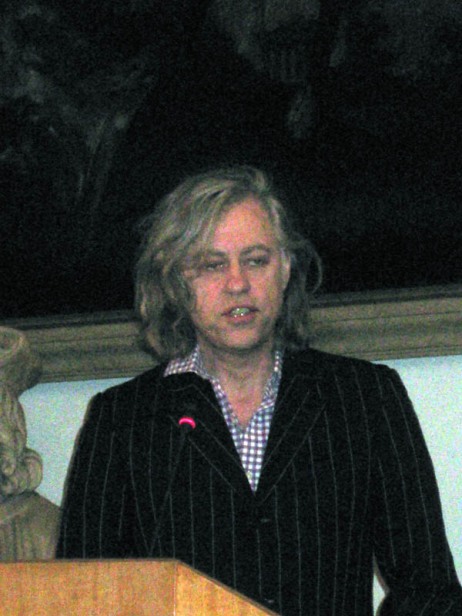 Bob Geldof annoucing launch date for Peace Channel TV